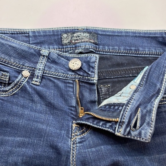 Silver Jeans Suki Mid Slim Boot Mid Rise Size 26 - Picture 16 of 16